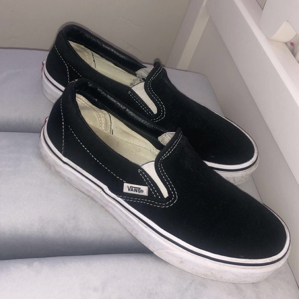 black slip on vans